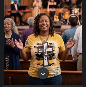 Olivia Mark Leopard Print Casual Tshirt Polyester with Cross Faith Design XL